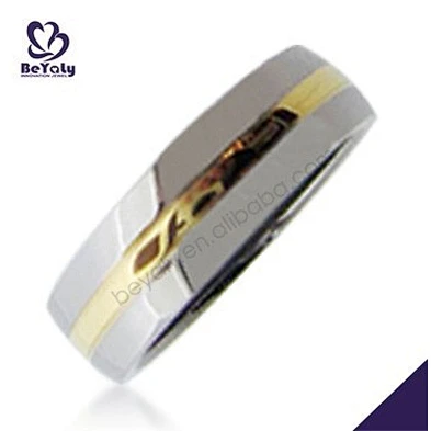 Gold belt design wholesale stainless steel ring engagement wedding
