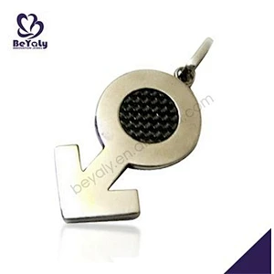 Simple design boys cool custom engraved logo charm