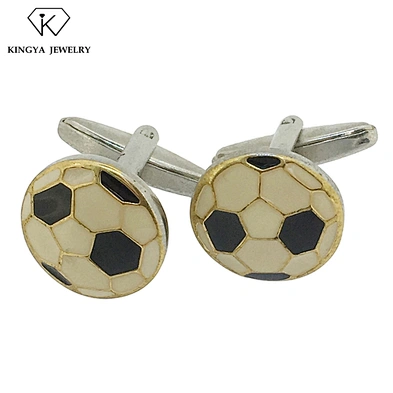 Custom design men's football part cufflink
