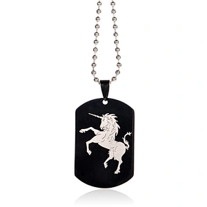 Wholesale stainless steel jewelry making supply horse necklace charm pendant