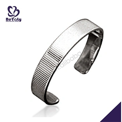 Top quality open design wholesale 925 silver bracelet blanks