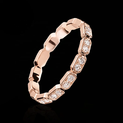 Trend 2020 Cubic Zircon Long Hexagon Design Geometric Ring Unisex