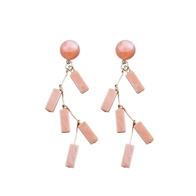 Chinese 2018 fashion guangzhou big earring part cellulose acetate jewelry