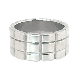 Plain style men wholesale stainless steel jewelry coin rings
