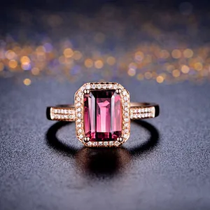 Latest Design 18K Gold Wedding 925 Silver Ring Jewelry Women