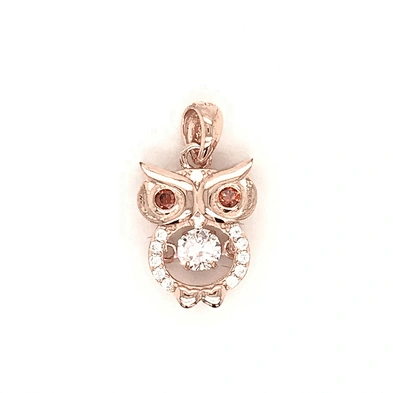 925 Sterling  Silver Charm Owl Necklace Set, Crystal Nature Stone Owl Pendant Necklace, Locket Owl Necklace Diamond