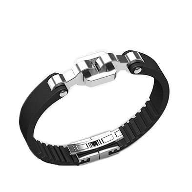 Japanese stainless steel metal leather bracelet part for men