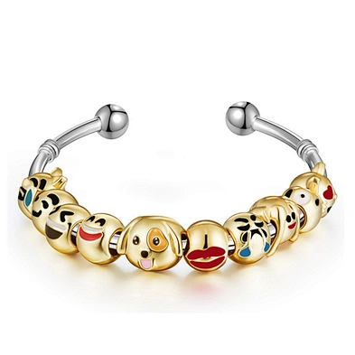 Wholesale Engrave Friendship Titanium Gold Plated Bracelet Bangle Men