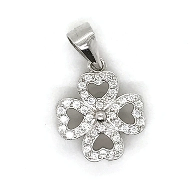 Custom Clover Gold Stainless Steel Necklace, Real Silver Four Leaf Clover Pendant Necklace Images