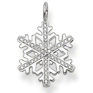 2018 promotional silver rhinestone snowflake necklace pendant