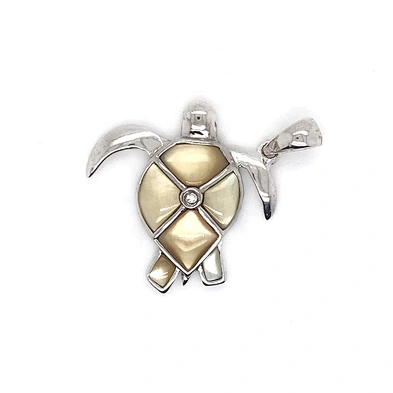 Fashion Design Silver Wholesale Sea Turtle Pendant With Pearl Oyster