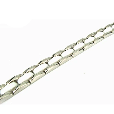 White stone fashion original color mens stainless bracelet lot