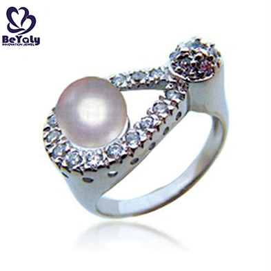 Cheap finger silver latest pearl ring designs for men and women