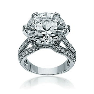 Cubic zircon 6925 silver band ring jewelry engagement ring band