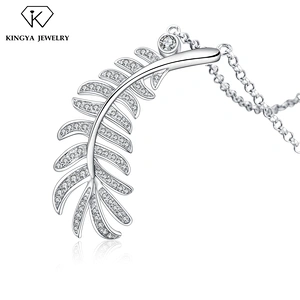 Bridal Wedding Fancy White Cz Stone Leaf Jewelry Necklace Set