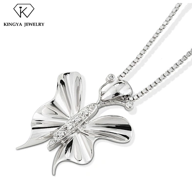 925 Sterling Silver Animal Charm Butterfly Pendant Jewelry Only Pendant