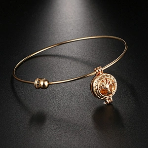 Lava Gold 18 K Silicon Custom Wristband Bracelet Oil Diffuser