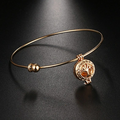 Lava Gold 18 K Silicon Custom Wristband Bracelet Oil Diffuser