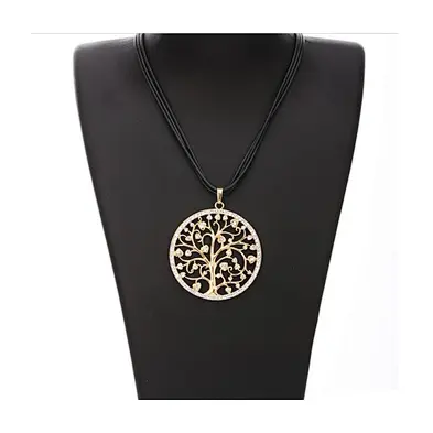 Gold plated plant jewelry wholesale tree of life necklace