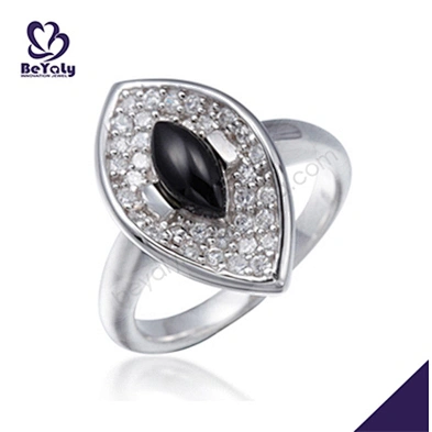Semi Precious Stone Ball Head Free Sample Women Wedding Ring Set