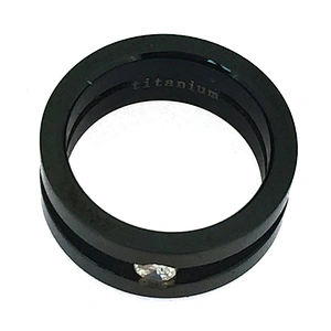 Black enamel environmental male stainless steel scripture rings