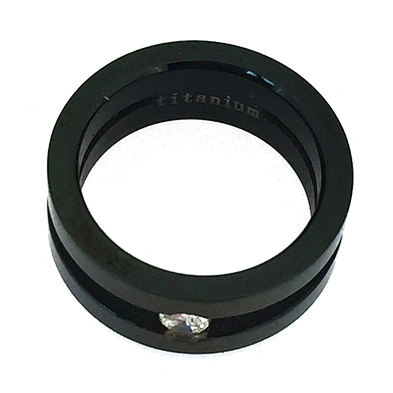 Black enamel environmental male stainless steel scripture rings