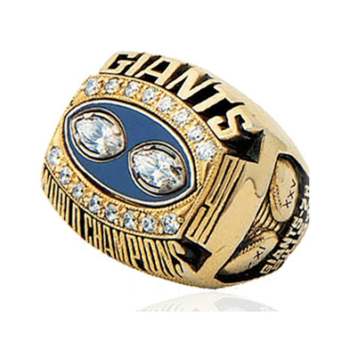 Gold Plated New York Giants different types stones rings