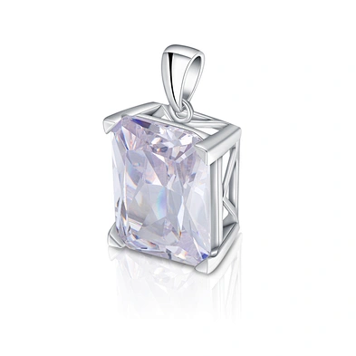 Rhodium plated zircon silver channel jewelry wholesale