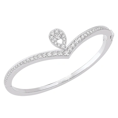 Luxurious cz set wholesale silver bracelet woman love