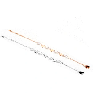 Beauty precious stone star design fashion girl pearl bracelet
