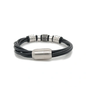 Blank design wholesale fashion leather cuff bangle