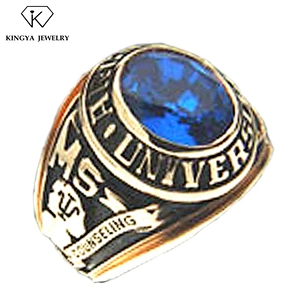 China custom club stainless steel college used class ring cheap