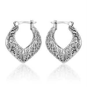 American Gemstone 925 Silver Pave Diamond Jewelry Heart Earring Manufacturer