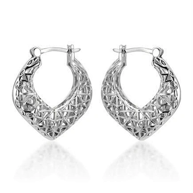 American Gemstone 925 Silver Pave Diamond Jewelry Heart Earring Manufacturer
