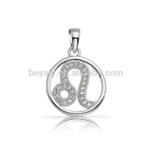 Zodiac Sign Leo 925 silver pendant fashion jewelry
