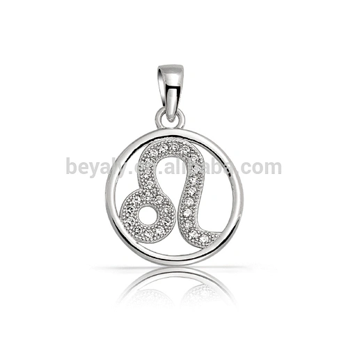 Zodiac Sign Leo 925 silver pendant fashion jewelry