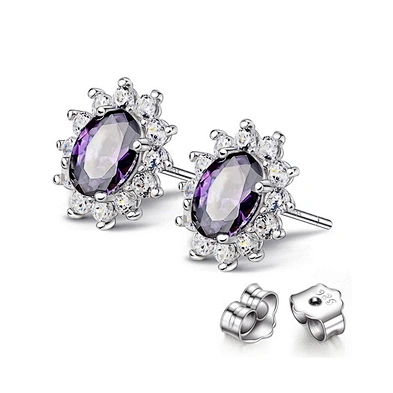 Precious black stone one-piece dress earring lifts aretes fashion jewelry