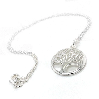 Fashion Tree Of Life Pendant 925 Sterling Silver Jewelry Necklace Set