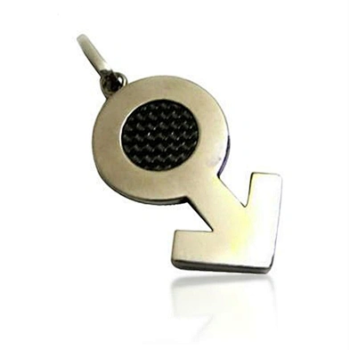 Simple design boys cool custom engraved logo charm