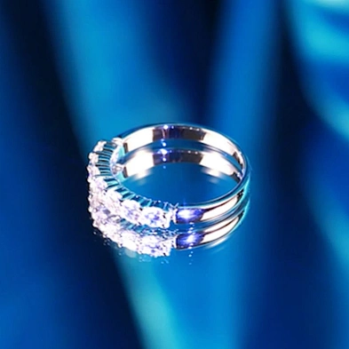 Mexican artificial diamond silver jewelry sample discount picture engagement ring