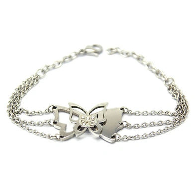 Stainless steel butterfly chain jewelry fashion bracelet