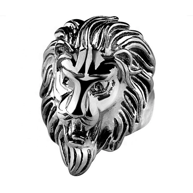 Cheap neat for unisex cool stainless steel lion gold ring