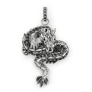 Classic custom snake design silver pendant price