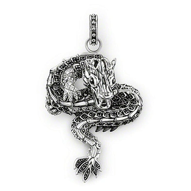 Classic custom snake design silver pendant price