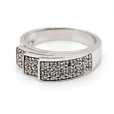 Shiny women aaaaa cz jewelry, white gold cz ring 925