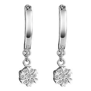Fashion snowflake earring screw plug made in korea