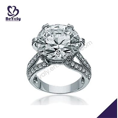 Cubic zircon 6925 silver band ring jewelry engagement ring band