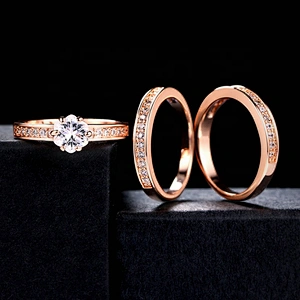 Top grade gold gay men engagement wedding 6 grams gold filled ring
