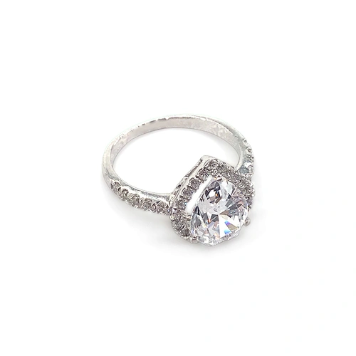 Custom silver cz envy eye bridal cubic zirconia jewelry