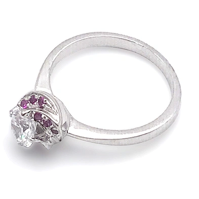 Flower costume jewelry 925 sterling silver genuine natural ruby ring